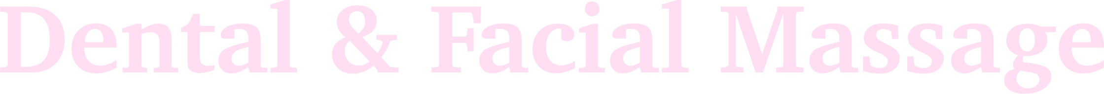 Dental & Facial Massage